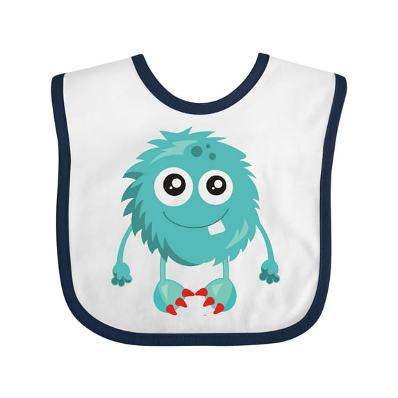 Inktastic Furry Monster, Blue Monster, Cute Monster, Silly Boys or Girls Baby Bib