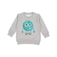 thumbnail image 1 of Inktastic Furry Monster, Blue Monster, Cute Monster, Silly Toddler Sweatshirt, 1 of 4
