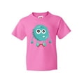 thumbnail image 1 of Inktastic Furry Monster, Blue Monster, Cute Monster, Silly Youth T-Shirt, 1 of 5