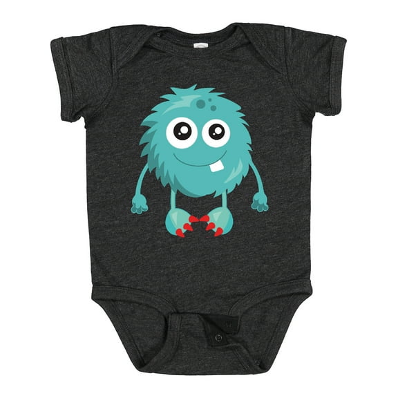 Inktastic Furry Monster, Little Monster, Blue Monster Boys or Girls Baby Bodysuit