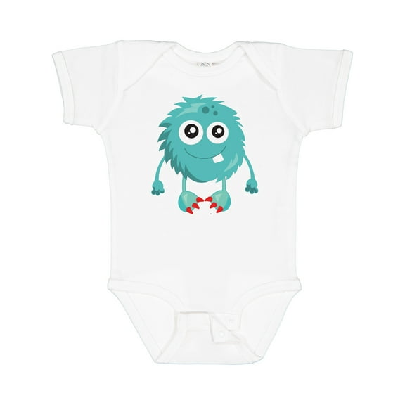 Inktastic Furry Monster, Little Monster, Blue Monster Boys or Girls Baby Bodysuit
