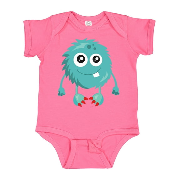 Inktastic Furry Monster, Little Monster, Blue Monster Boys or Girls Baby Bodysuit