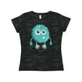 thumbnail image 1 of Inktastic Furry Monster, Blue Monster, Cute Monster, Silly Women's T-Shirt, 1 of 5