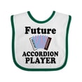 thumbnail image 1 of Inktastic Future Accordion Player Childs Boys or Girls Baby Bib, 1 of 4