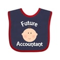 thumbnail image 1 of Inktastic Future Accountant Occupation Boys or Girls Baby Bib, 1 of 4