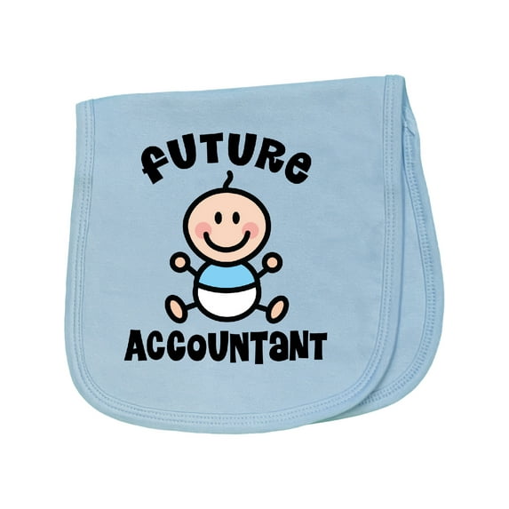 Inktastic Future Accountant in Training Baby Baby Burp Cloth