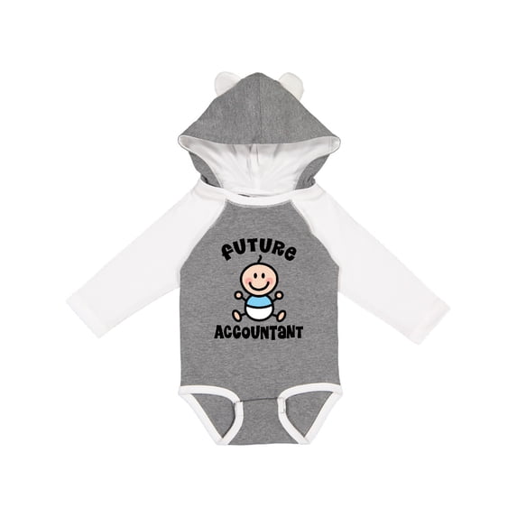 Inktastic Future Accountant in Training Baby Boys Long Sleeve Baby Bodysuit
