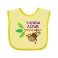 thumbnail image 1 of Inktastic Future Actor Childs Acting Theater Monkey Boys or Girls Baby Bib, 1 of 4