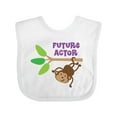 thumbnail image 1 of Inktastic Future Actor Childs Acting Theater Monkey Boys or Girls Baby Bib, 1 of 4