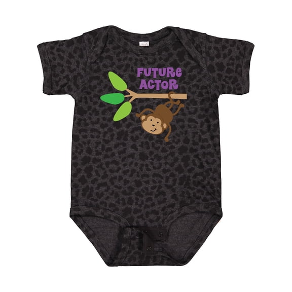 Inktastic Future Actor Childs Acting Theater Monkey Boys or Girls Baby Bodysuit