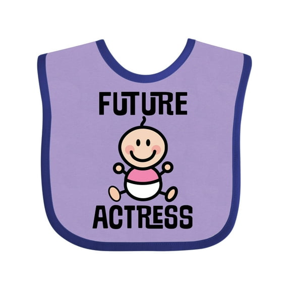 Inktastic Future Actress Girls Acting Theater Girls Baby Bib
