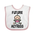 thumbnail image 1 of Inktastic Future Actress Girls Acting Theater Girls Baby Bib, 1 of 4