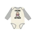 thumbnail image 1 of Inktastic Future Actress Girls Acting Theater Girls Long Sleeve Baby Bodysuit, 1 of 5
