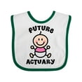 thumbnail image 1 of Inktastic Future Actuary Baby Girl Girls Baby Bib, 1 of 4