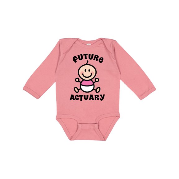 Inktastic Future Actuary Baby Girl Girls Long Sleeve Baby Bodysuit