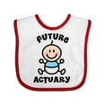 thumbnail image 1 of Inktastic Future Actuary Boys Baby Bib, 1 of 4
