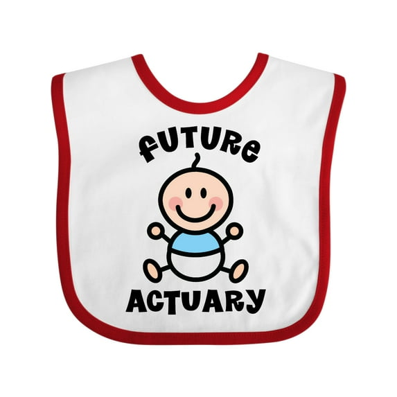 Inktastic Future Actuary Boys Baby Bib