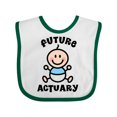 thumbnail image 1 of Inktastic Future Actuary Boys Baby Bib, 1 of 4