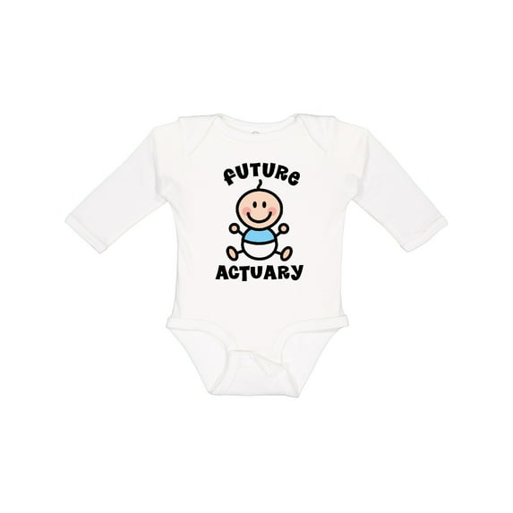 Inktastic Future Actuary Boys Long Sleeve Baby Bodysuit
