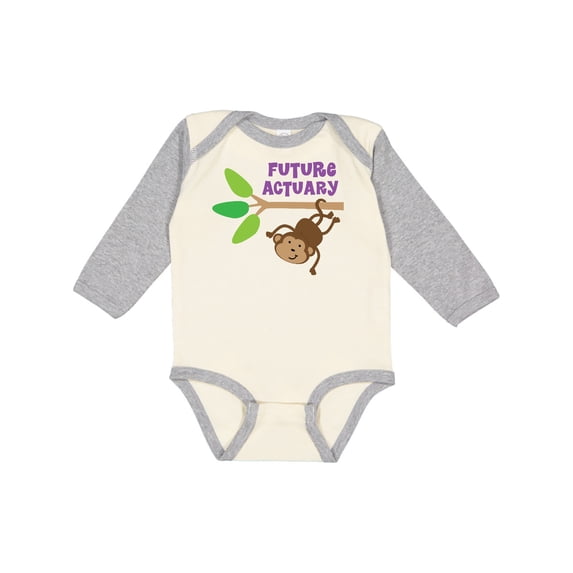Inktastic Future Actuary Boys or Girls Long Sleeve Baby Bodysuit