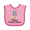 thumbnail image 1 of Inktastic Future Aerospace Engineer Rocket Girls Baby Bib, 1 of 4