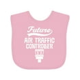 thumbnail image 1 of Inktastic Future Air Traffic Controller Boys or Girls Baby Bib, 1 of 4