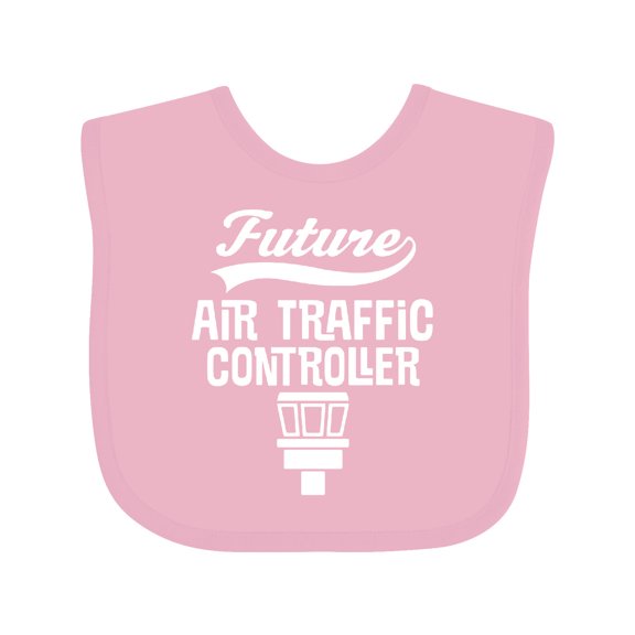 Inktastic Future Air Traffic Controller Boys or Girls Baby Bib