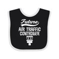 thumbnail image 1 of Inktastic Future Air Traffic Controller Boys or Girls Baby Bib, 1 of 4