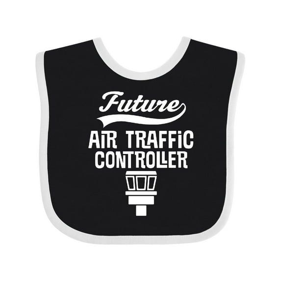 Inktastic Future Air Traffic Controller Boys or Girls Baby Bib