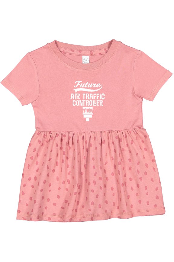 Future Air Traffic Controller Girls Baby Dress