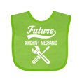 thumbnail image 1 of Inktastic Future Aircraft Mechanic Childs Occupation Boys Baby Bib, 1 of 4