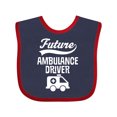 thumbnail image 1 of Inktastic Future Ambulance Driver Childs Boys or Girls Baby Bib, 1 of 4