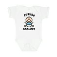 thumbnail image 1 of Inktastic Future Analyst Boys Baby Bodysuit, 1 of 5