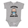 thumbnail image 1 of Inktastic Future Analyst Boys Baby Bodysuit, 1 of 5