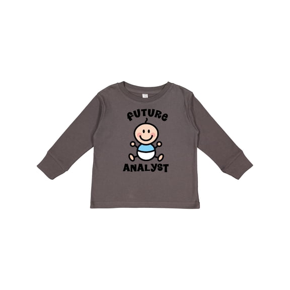Inktastic Future Analyst Boys Long Sleeve Toddler T-Shirt