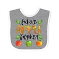 thumbnail image 1 of Inktastic Future Apple Farmer Apples and Leaves Boys or Girls Baby Bib, 1 of 4