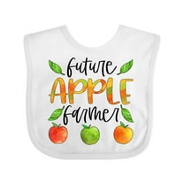 Inktastic Future Apple Farmer Apples and Leaves Boys or Girls Baby Bib