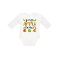 thumbnail image 1 of Inktastic Future Apple Farmer- Apples and Leaves Boys or Girls Long Sleeve Baby Bodysuit, 1 of 5