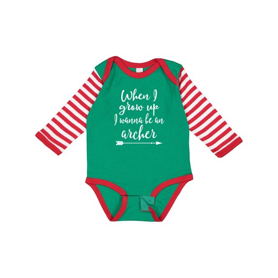 Inktastic Future Archer Childs Archery Arrow Boys or Girls Long Sleeve Baby Bodysuit