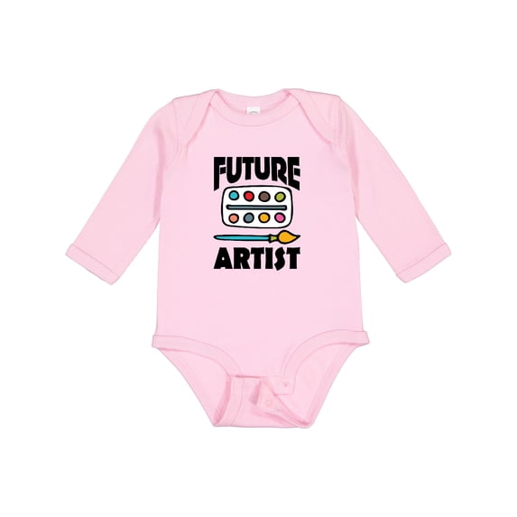 Inktastic Future Artist Future Painter Boys or Girls Long Sleeve Baby Bodysuit