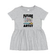 thumbnail image 1 of Inktastic Future Artist Future Painter Girls Baby Dress, 1 of 5
