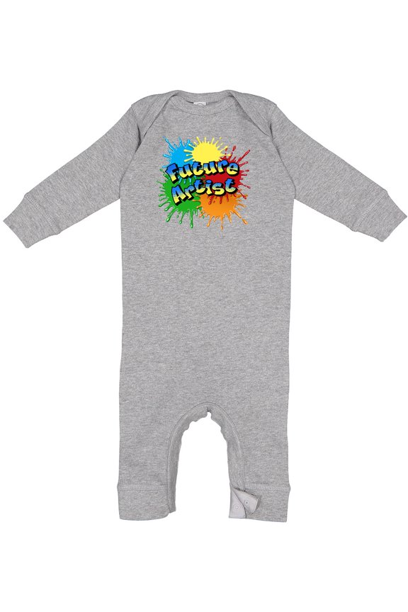 Future Artist Pop Art Style with Paint Splatters Baby Romper Coveralls