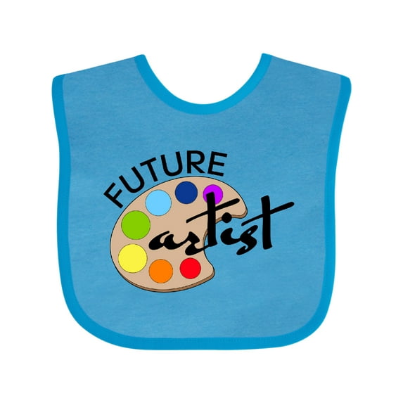 Inktastic Future Artist with Paints Boys or Girls Baby Bib