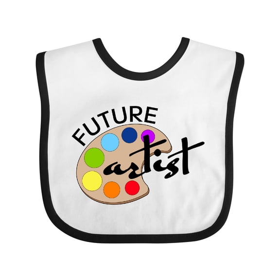 Inktastic Future Artist with Paints Boys or Girls Baby Bib