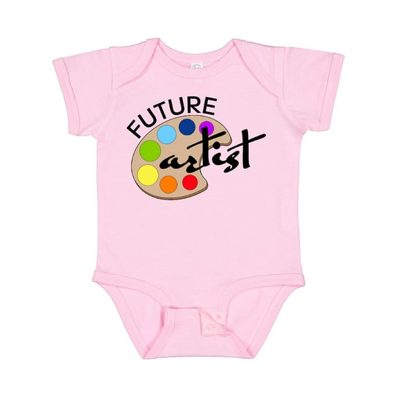 Inktastic Future Artist with Paints Boys or Girls Baby Bodysuit