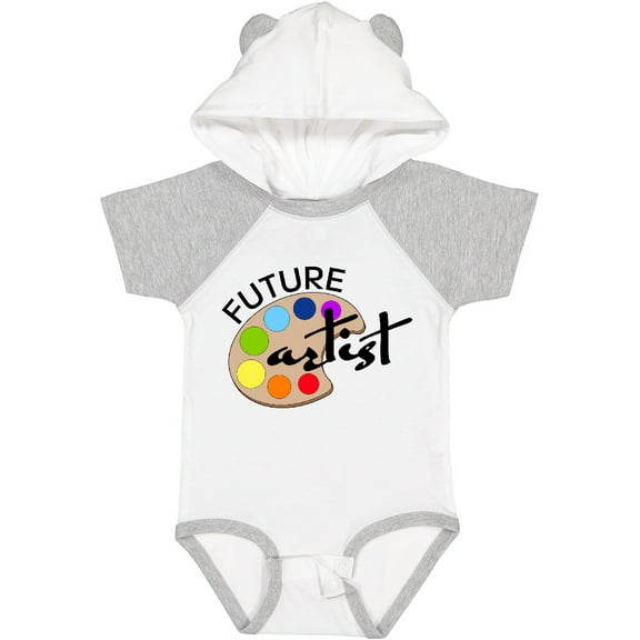 Inktastic Future Artist with Paints Boys or Girls Baby Bodysuit
