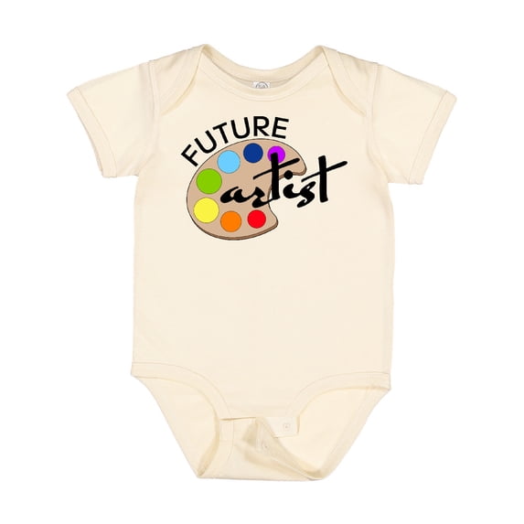 Inktastic Future Artist with Paints Boys or Girls Baby Bodysuit