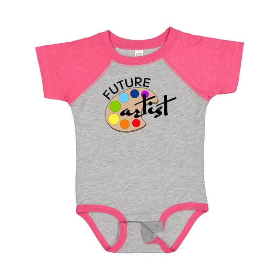 Inktastic Future Artist with Paints Boys or Girls Baby Bodysuit
