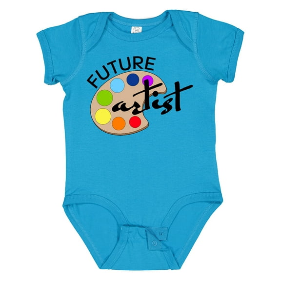Inktastic Future Artist with Paints Boys or Girls Baby Bodysuit