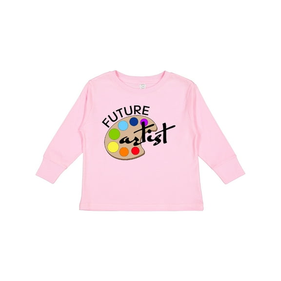 Inktastic Future Artist with Paints Boys or Girls Long Sleeve Toddler T-Shirt